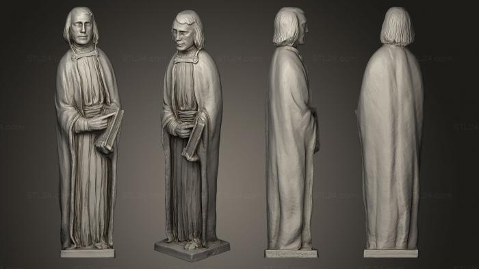 Статуи религиозные (Святой Марк, STKRL_0102) 3D модель для ЧПУ станка